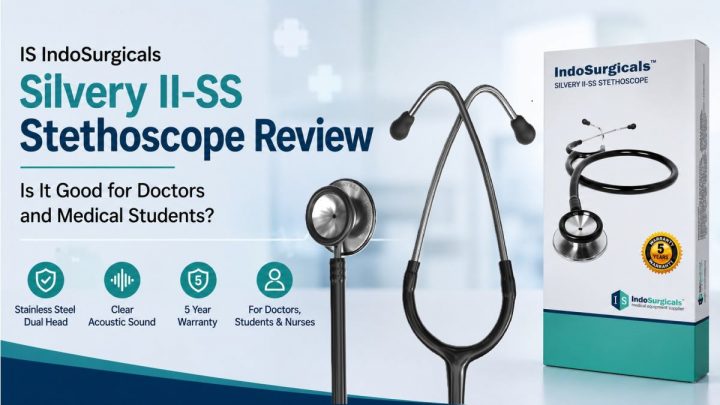 IS IndoSurgicals Silvery II-SS Stethoscope Review for Doctors and MBBS Students