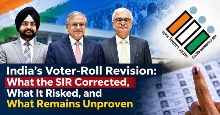 India’s Voter-Roll Revision: What the SIR Corrected, What It Risked, and What Remains Unproven